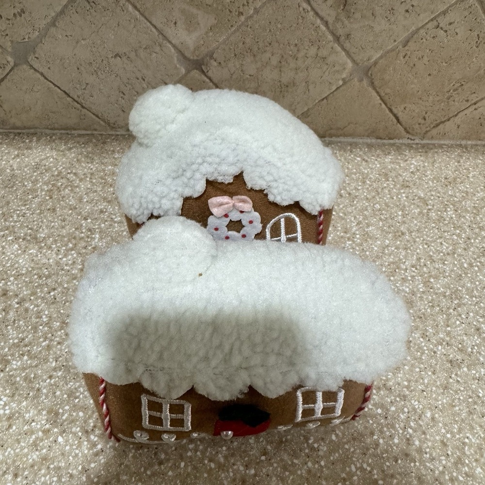 NWT 2 Target Bullseye Playground Christmas Plush Gingerbread House Decor 2025 - Picture 10 of 13